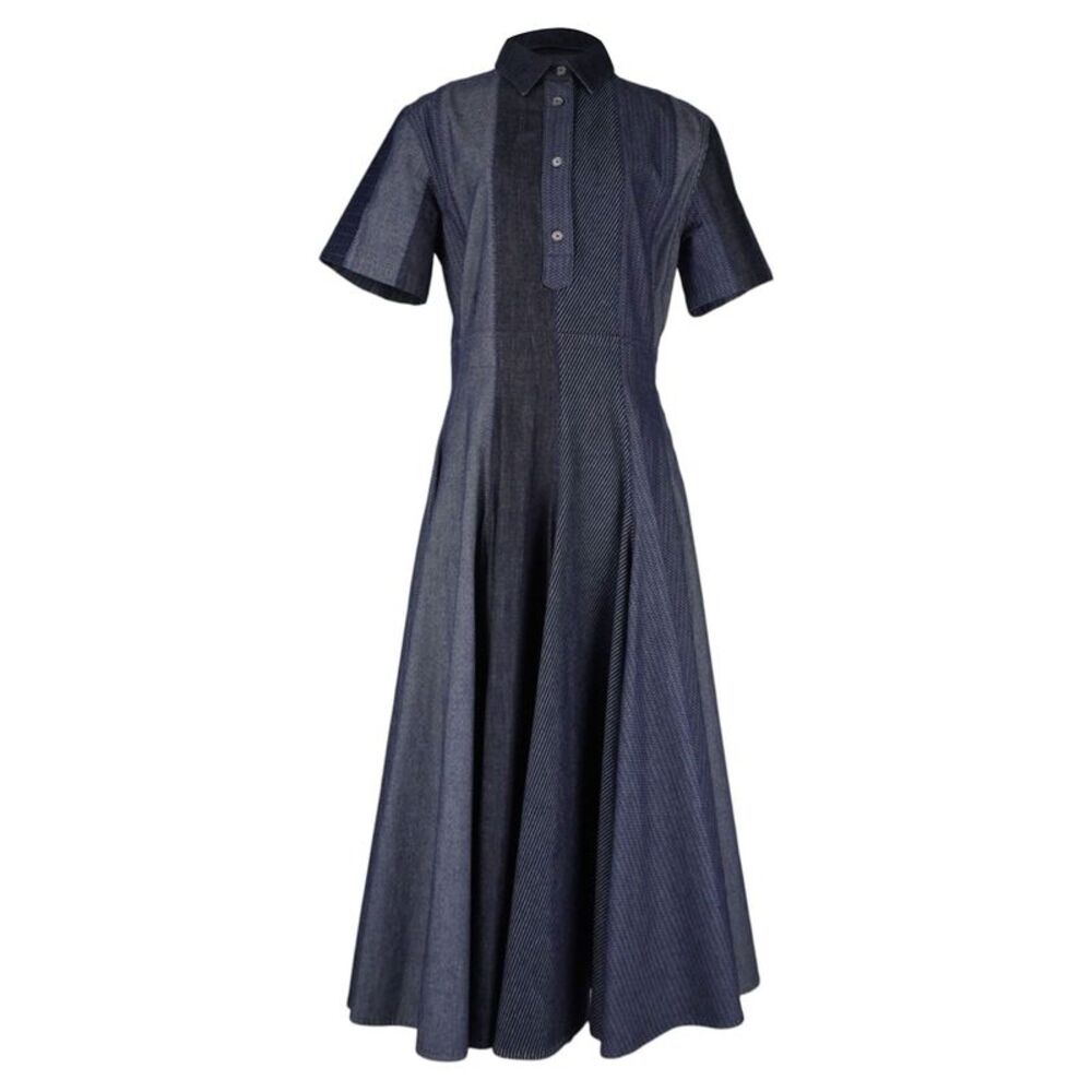 Christian Dior Denim Maxi Shirt Dress